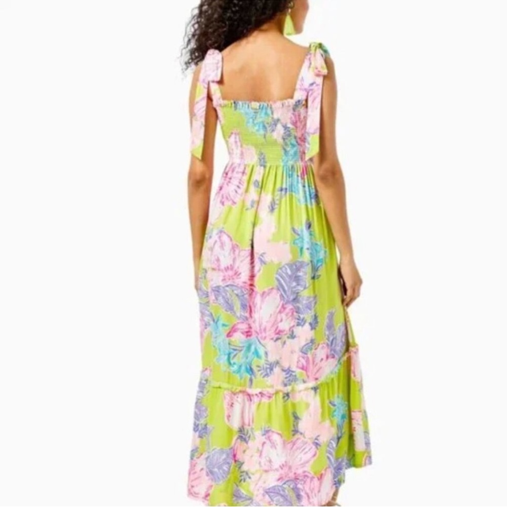 Lilly Pulitzer Riveria Midi Dress - Pink and Green